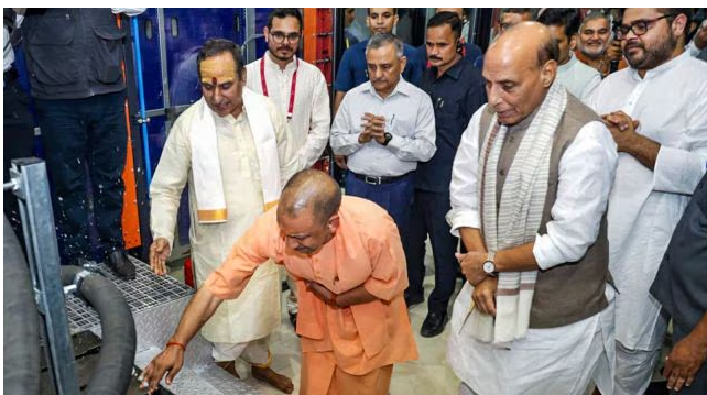 Rajnath Singh addressing India’s defence policy with focus on indigenous drone development